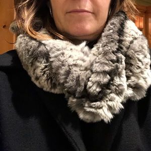 Rex Rabbit fur scarf